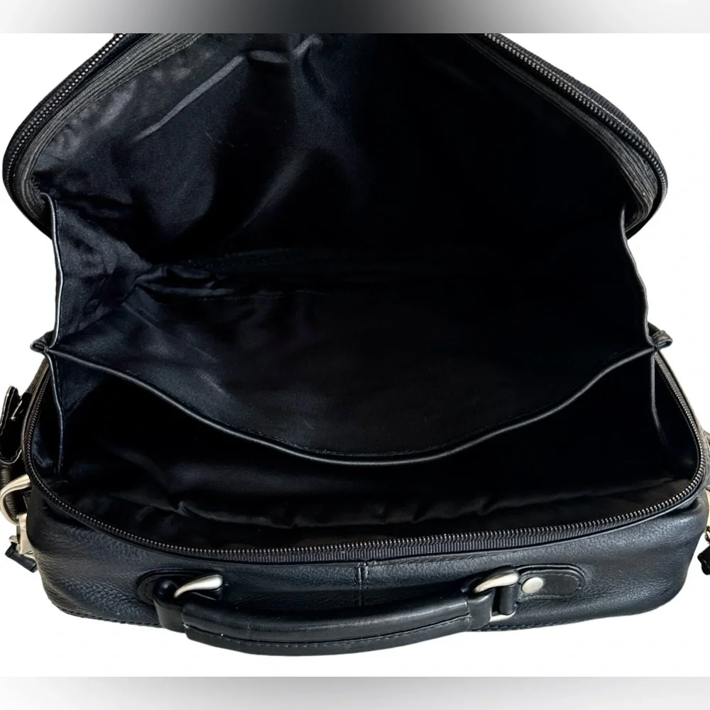 Wilson’s Leather Small Black Briefcase Unisex
